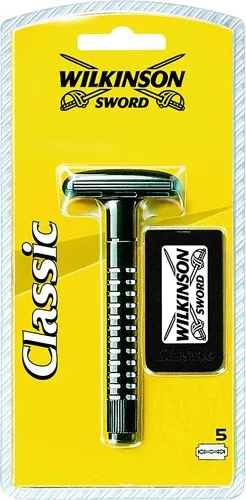 

GREAT SMOOTH SHAVING MACHINE WITH ELEGANT COLOR Wilkinson Sword Classic Machine 5-Piece Replacement Razor