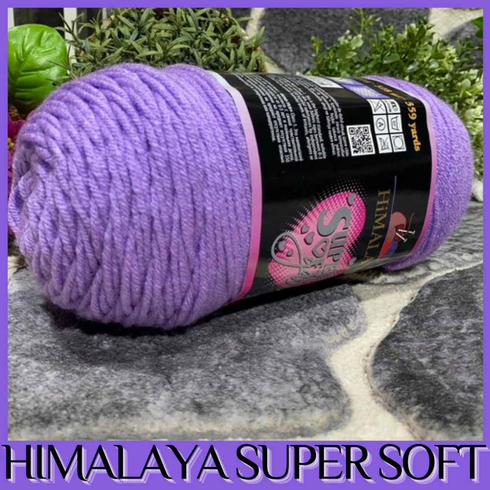 Himalayan Super Soft Yarn, Shawl - Blanket - Beret - Cardigan - Light - Baby - Spring - Summer - Winter - 100% Acrylic - OEKO-TEX - (200 gr) - (328 mt) - ( DIY ) - Made In Turkey