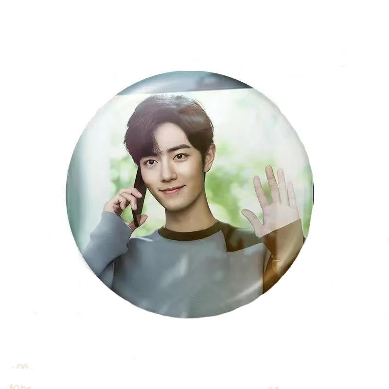 Xiao Zhan Cute Badge Star Figure Metal Brooch Men Women Lapel Pins Jewelry Costume Accessories Fans Collection