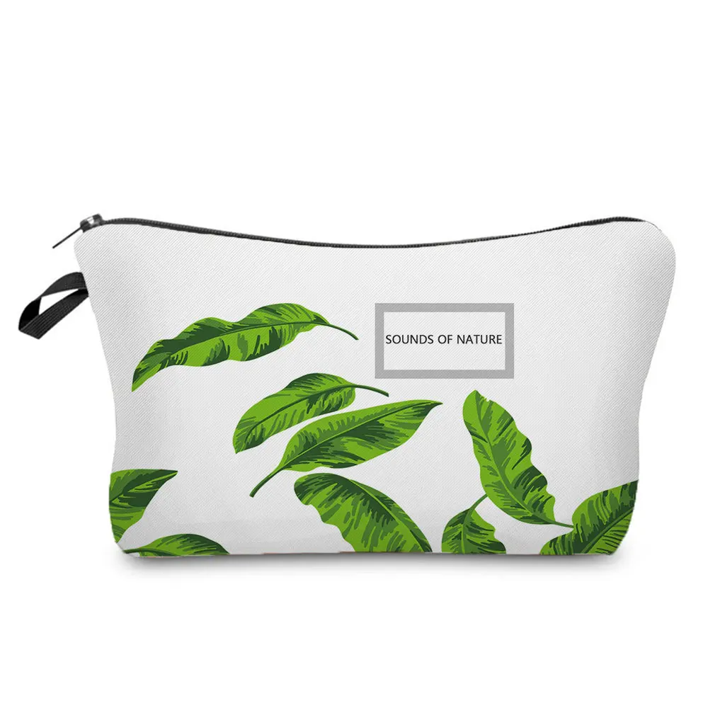 

Casual Printed Green Leaf Cosmetics Organizer Bag Hot Sale Storage Bags for Women Waterproof Women's Makeup Bag Toiletry Bags