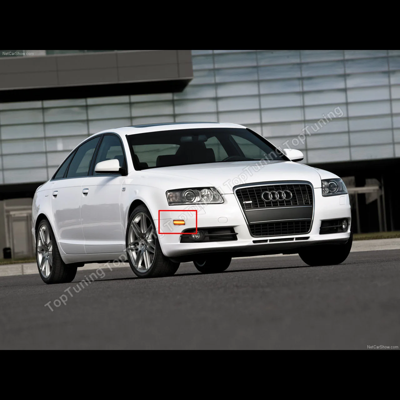 For Audi A6 C6 2005 2006 2007 2008 2009 2010 2011 Front LED Side