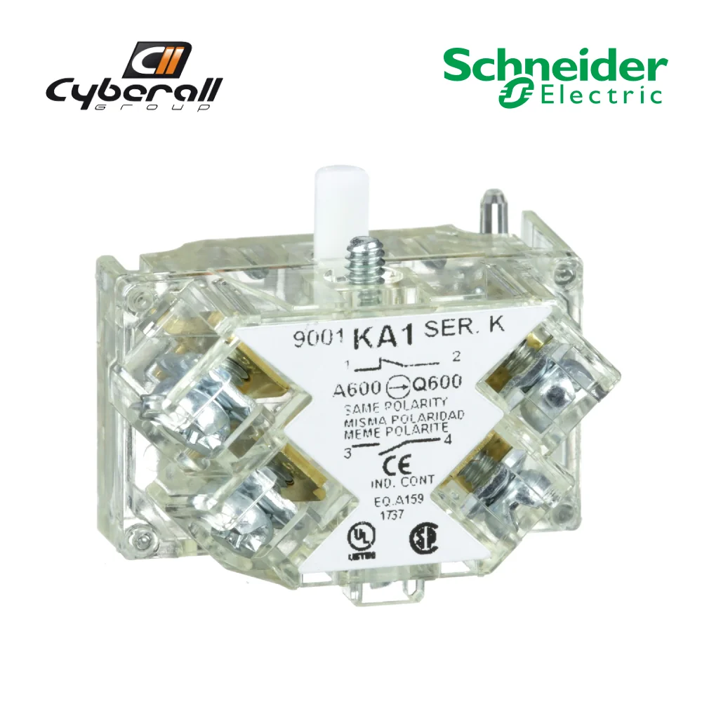 Schneider Electric-Cyberall-contact block with protected terminals NA NC Harmony 9001K reference: