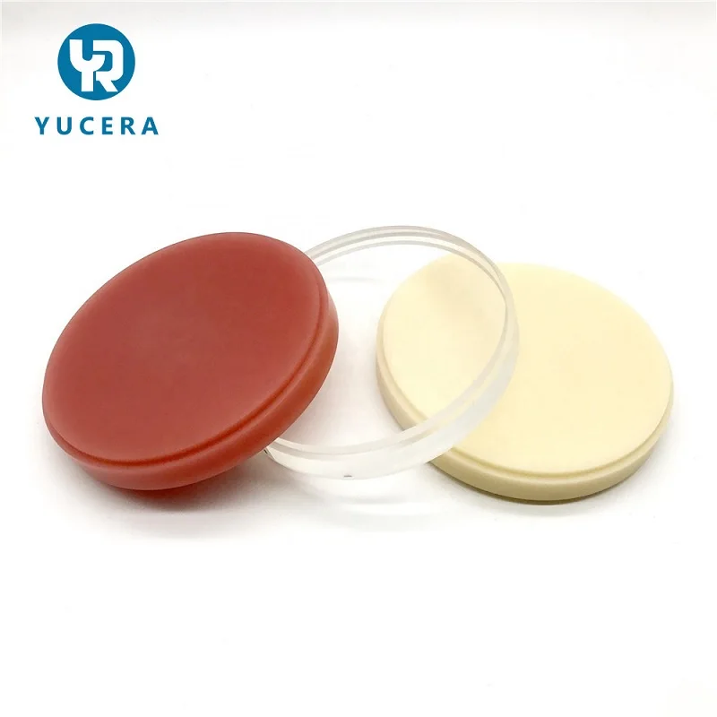 Yucera 98*18mm Monochromatic PMMA Blocks For CAD/CAM Milling Dental Supply CAD-CAM PMMA Disc 1pcs