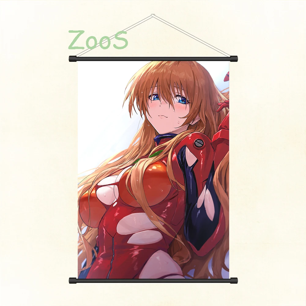 Asuka Langley Soryu EVA Evangelions Decoration Picture Mural Anime Scroll Painting Cartoon Comics Poster Canvas Wallpaper Prints