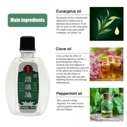 Tongantang Cool Oil For Headache Body Pain Dizziness Essential Oil Mosquito Bites Cool Antibacterial Home Fengyoujing