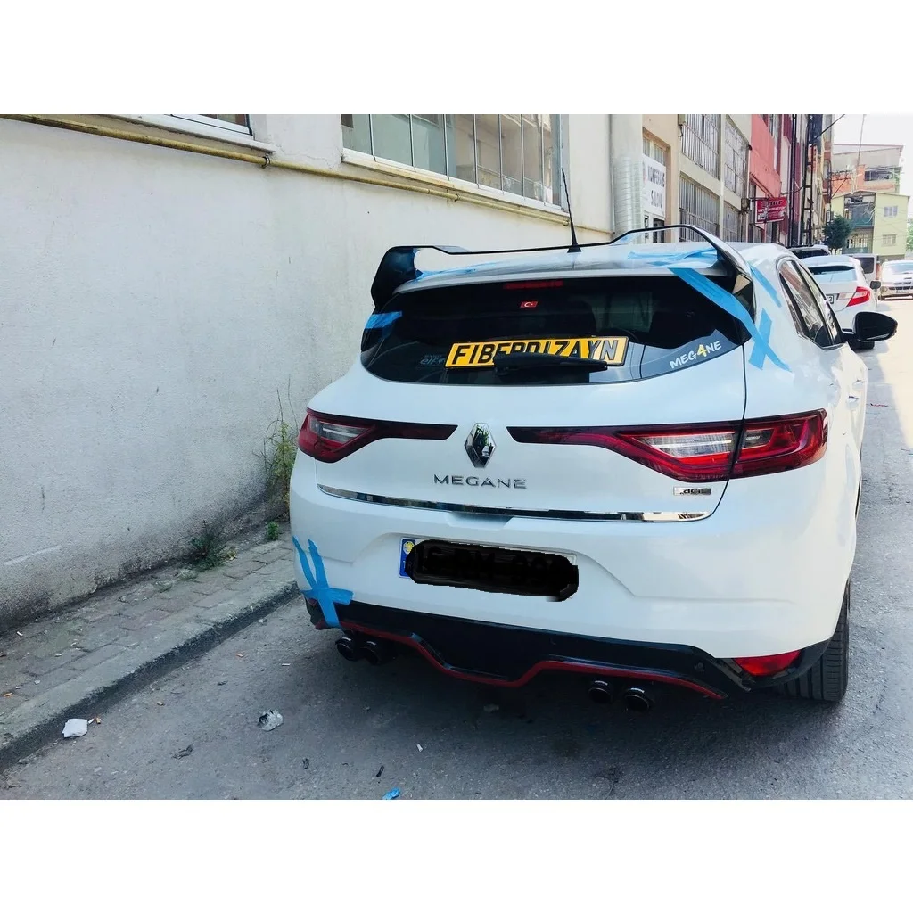 Spoiler For Renault Megane 4 Spoiler RS Hatchback 2016 2017 2018 2019 2020 2021 -Car Accessoires Wings Flaps Diffuser Stylish