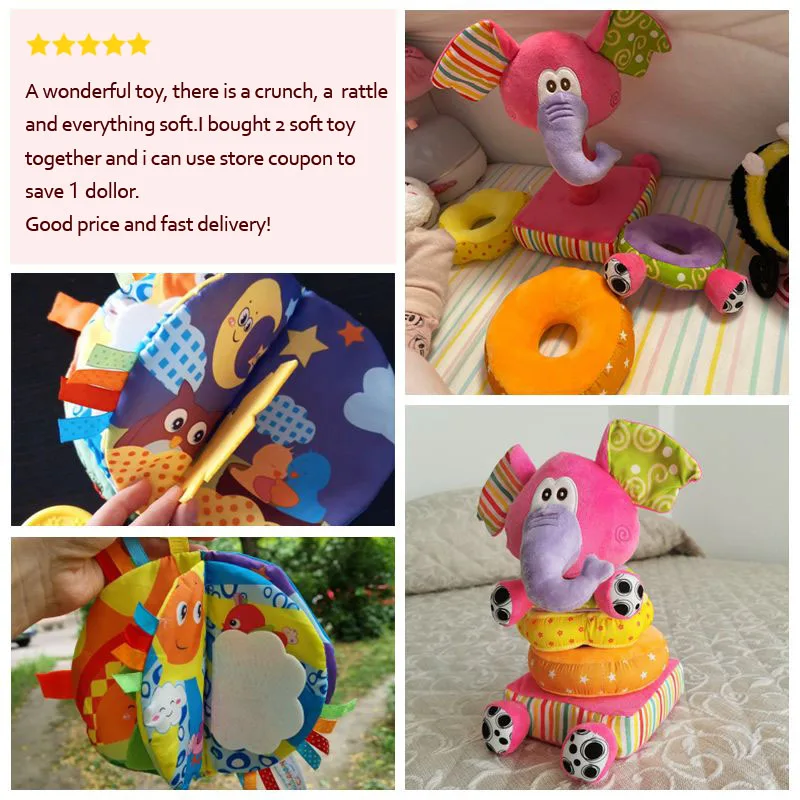 Baby Educational Toys Cloth Book Rustling Coloring Early Learning Toys For Children Toddler Toys 0 12 24 Months Hanging Baby Toy