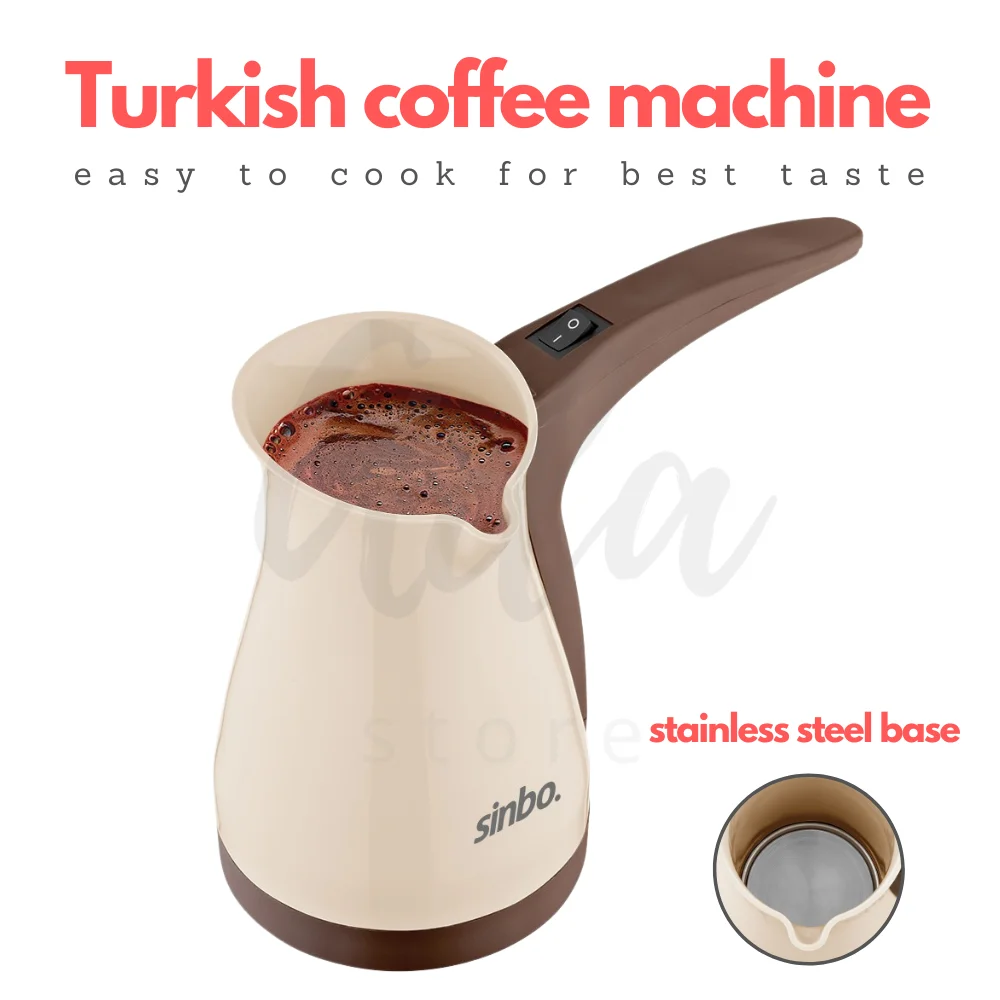 Turkish coffee Machine Electric Coffee Pot Steel Based Gorgeous Coffee Make For Manufactured Espresso Double 4 Service