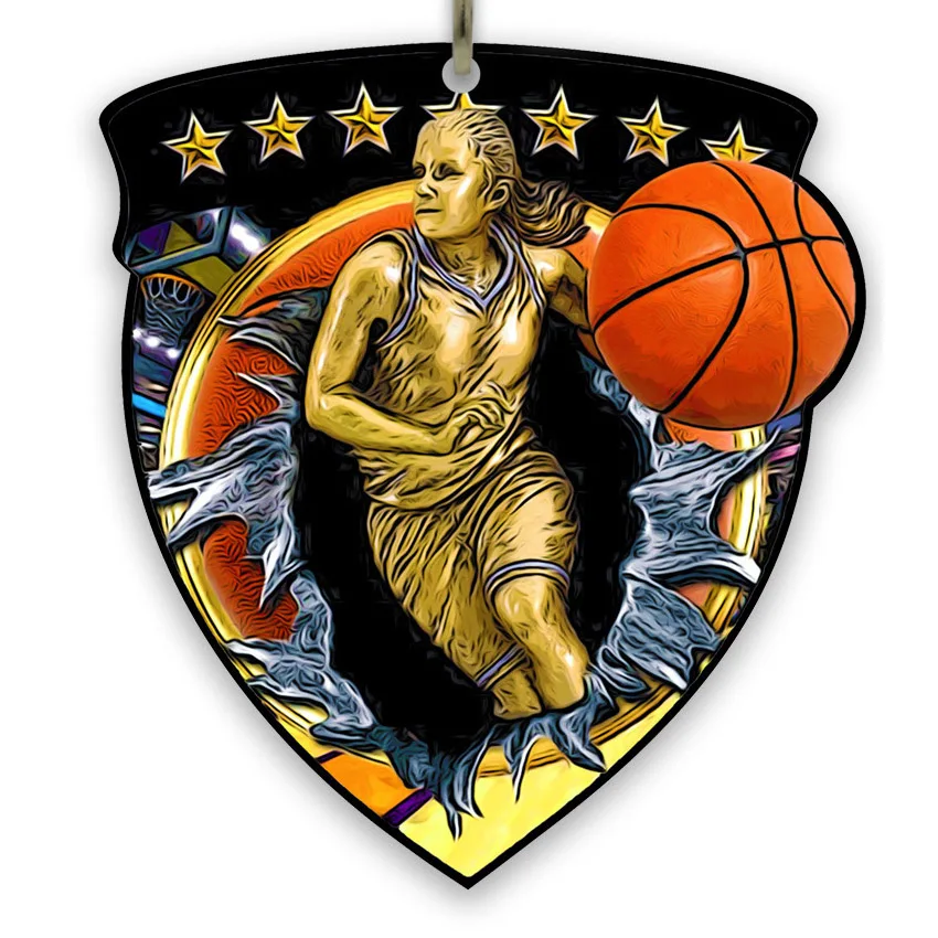 Medal/magnet (Dual use) - Basketball - Female - Size: 3