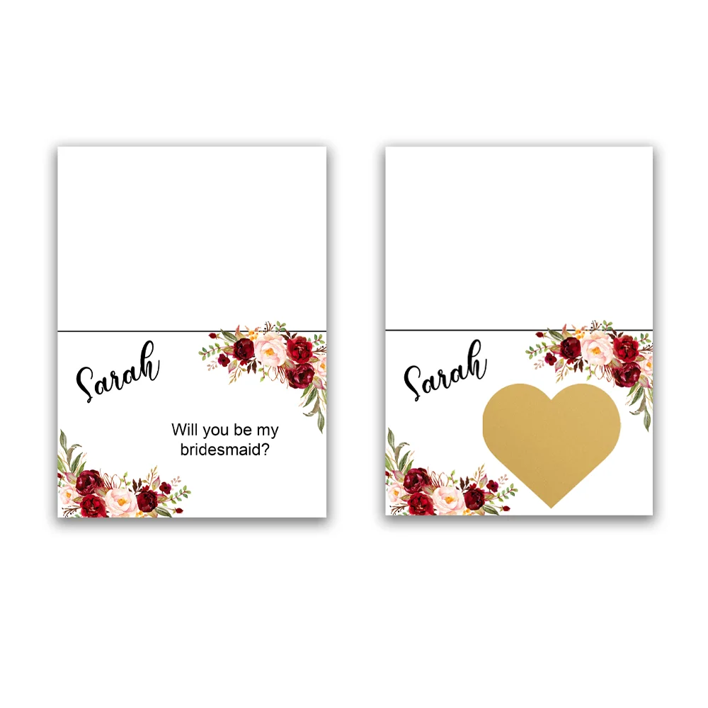 

Custom Bridesmaid Proposal Card, Will You Be My Bridesmaid, Personalized Card