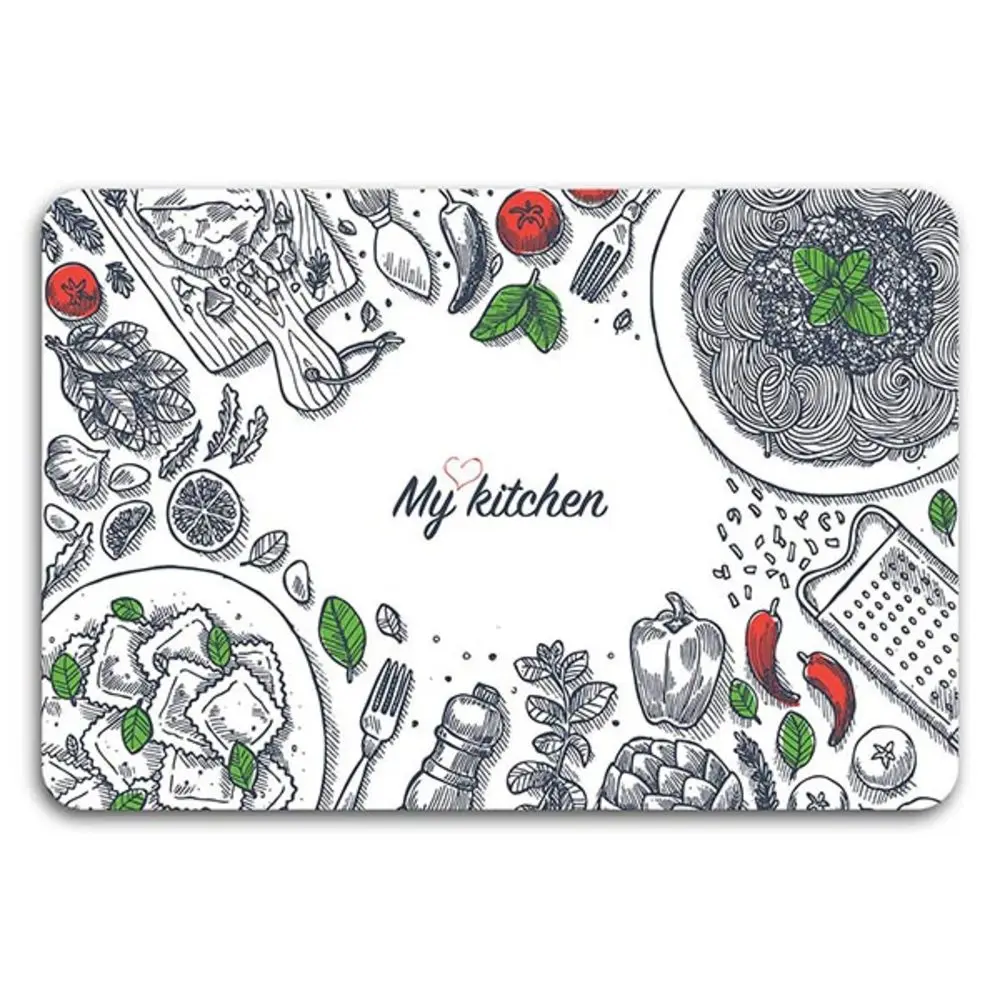 Decorative Glass Cutting Board My Kitchen Patterned Glass Cutting Table Cutting Board 20x30 / 30x40cm Sizes