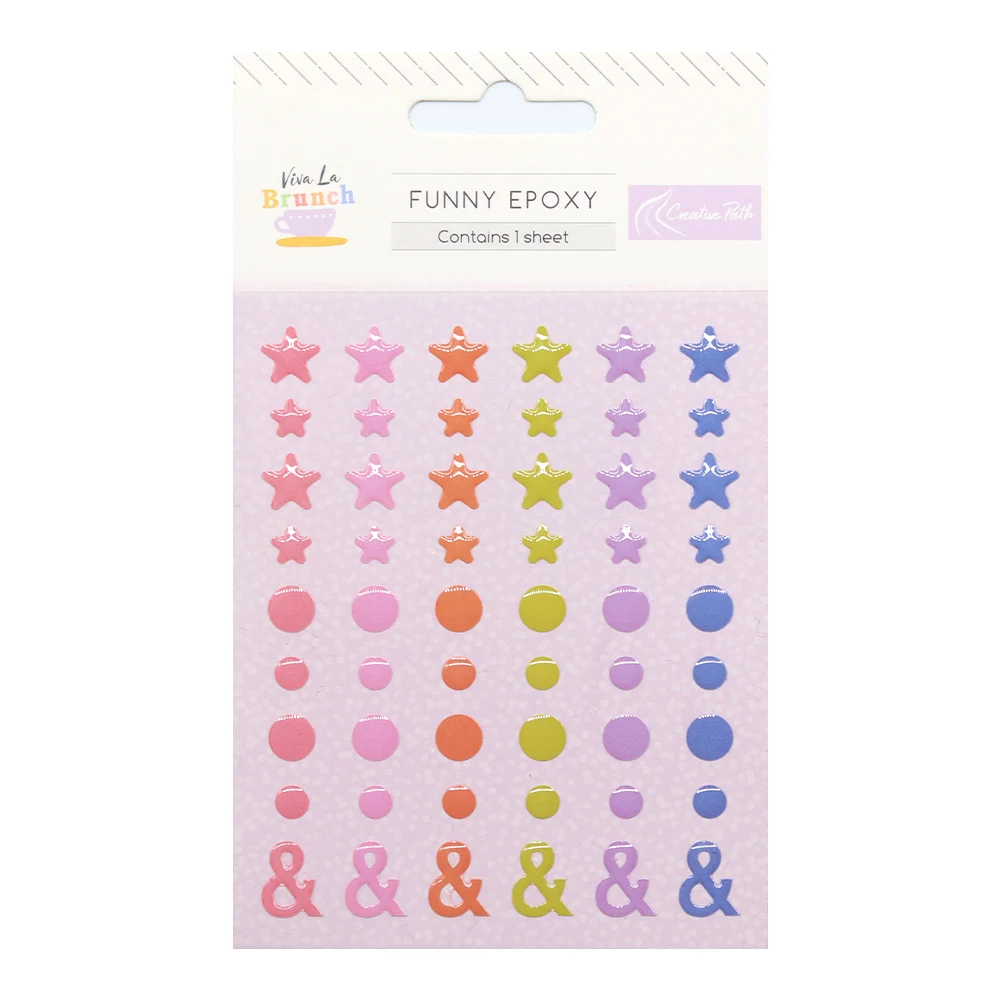 Creative Path Enamel Dots Sprinkles Resin Epoxy Stickers Self Adhesive Crafts Embellishments Scrapbooking Cardmaking Decoration