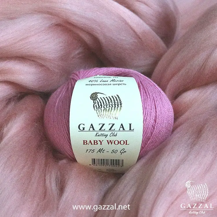 Gazzal Baby Wool Ball Hand Knitting Yarn, 50 grams 175 meters, Acrylic, Merino, Cashmere, Amigurumi, Crochet, Clothes, Sport, Cardigan, Blouse, Quality, Hobby, Palmie, Made In Turkey - DIY