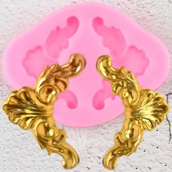 Corner Brackets Silicone Molds Baroque Relief Border Fondant Cake Decorating Tools DIY Candy Resin Clay Chocolate Gumpaste Mould