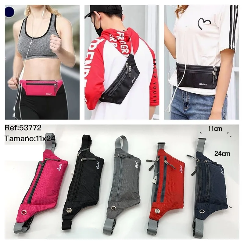 Waterproof sports fanny pack for men and women, running bag, mobile phone holder, gym, Fitness, running. Dog Leash, shoulder bag man, woman, girl, boy, girl