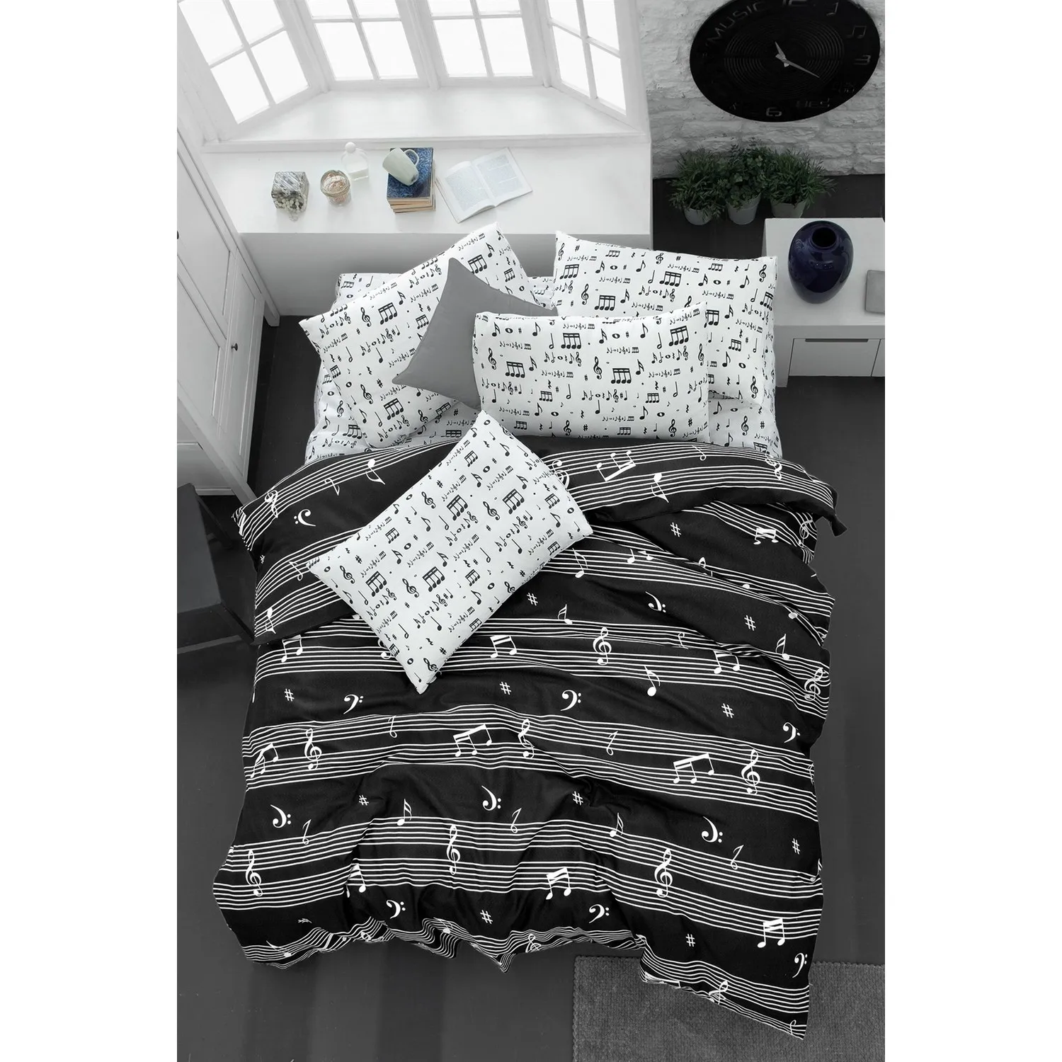 The Fabric Cactus Mint Double Personality Duvet cover green pink black white different colors casual easy washed