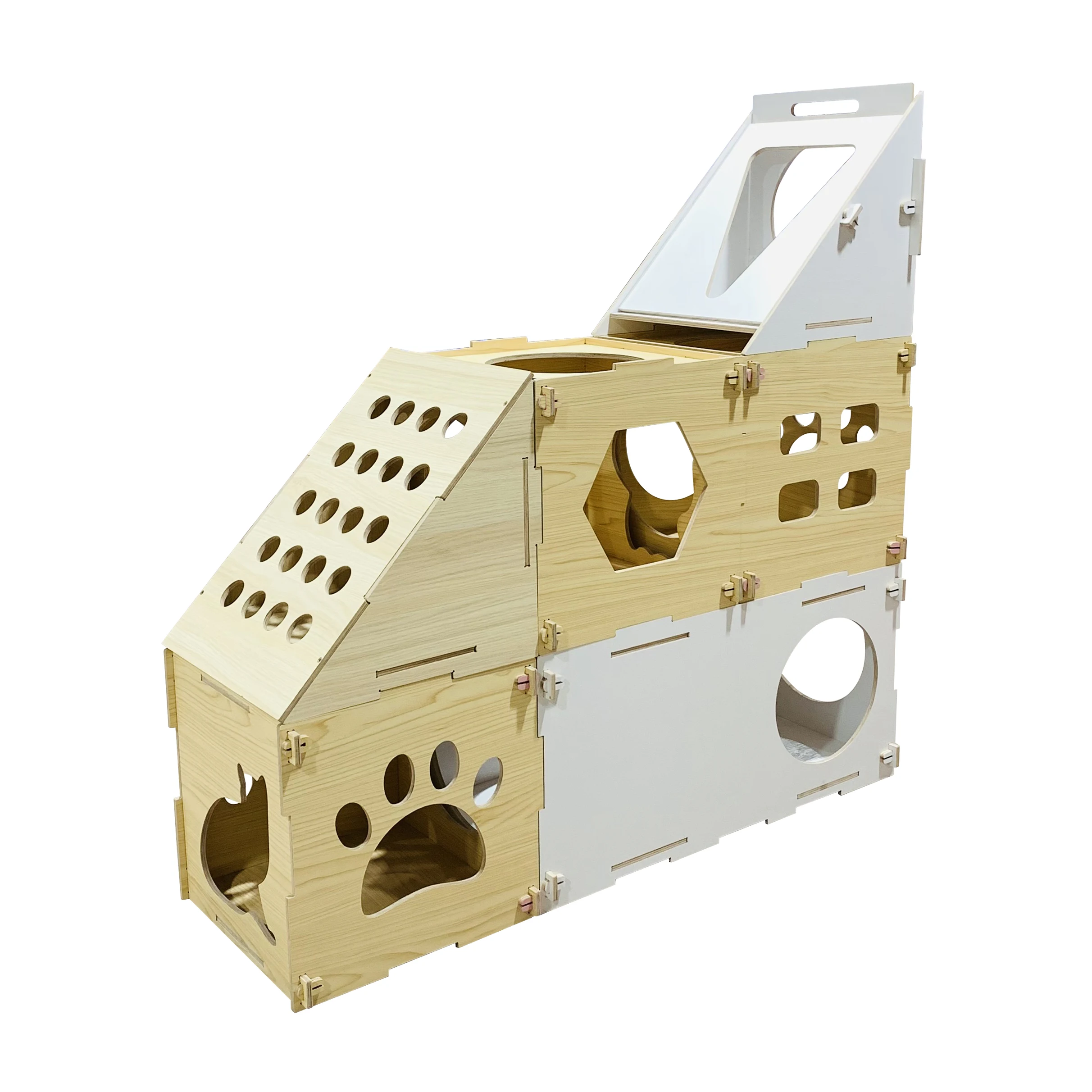 

Cat Villa Indoor Bed-Rabbit House-New Home Gift-Christmas Furniture Tent,Pet House.