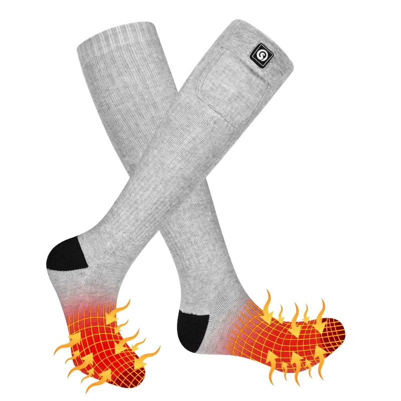 Savior-Chaussettes chauffantes à batterie aste pour femmes et hommes, bas électriques, chaussettes de sport d\'hiver, Nonald, Mtropolitan, 506