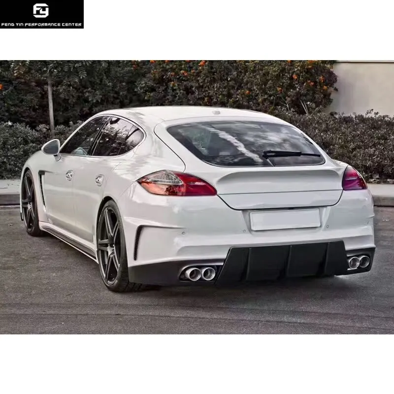 For Porsche Panamera Rear Trunk Vorsteiner Still Spoiler Boot Wing Lip 2009-2015 FRP-Not Compatible with Electronic Spoilers