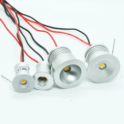 Minifoco LED regulable IP65 de 1W, luz descendente empotrada de 15mm y 2mm para interiores, lámpara de techo de 12V, iluminación de exhibición de escaparate