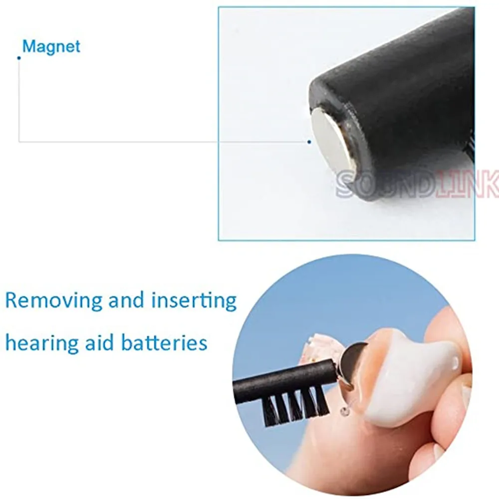 100Pcs Hörgeräte Reinigung Pinsel mit Magnet und Wachs Schleife Kopfhörer IEM Reinigung Werkzeuge – Detail 4