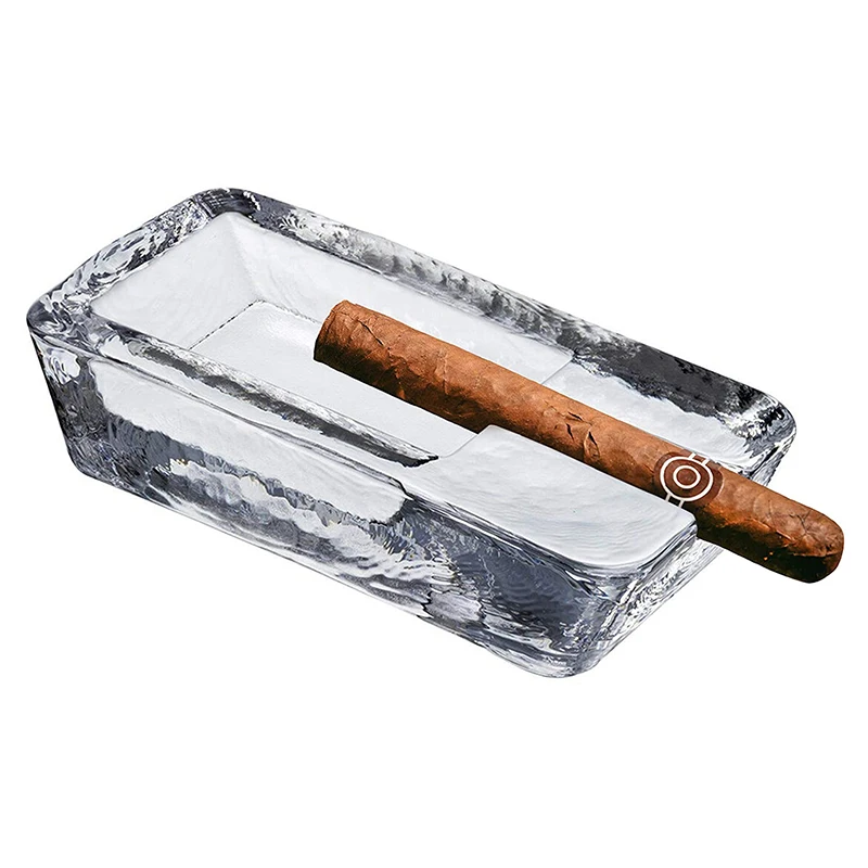 Pasabahce Glass Cigar Ashtray Single Cigar Holder Tobacco Cigarette Ashtray Special Gift Birthday Man Woman First Quality