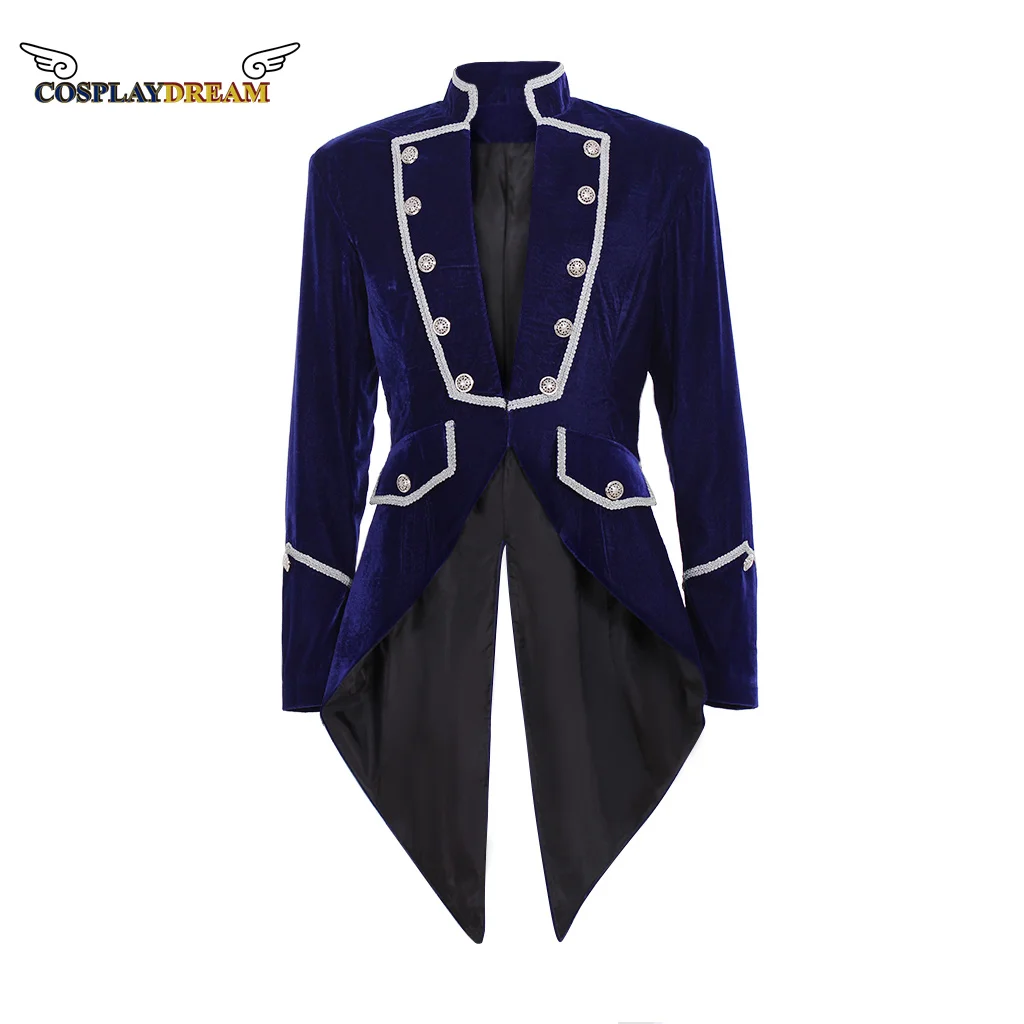 

Cosplaydream Medieval Renaissance Halloween Tailcoat Europe Medieval Tuxedo Party Men's Top Jacket Coat Cosplay Costume