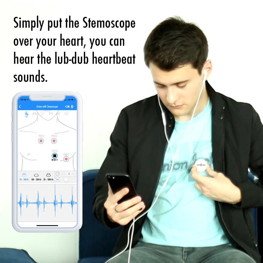 Stemoscope Smart Digital Bluetooth Stethoscope