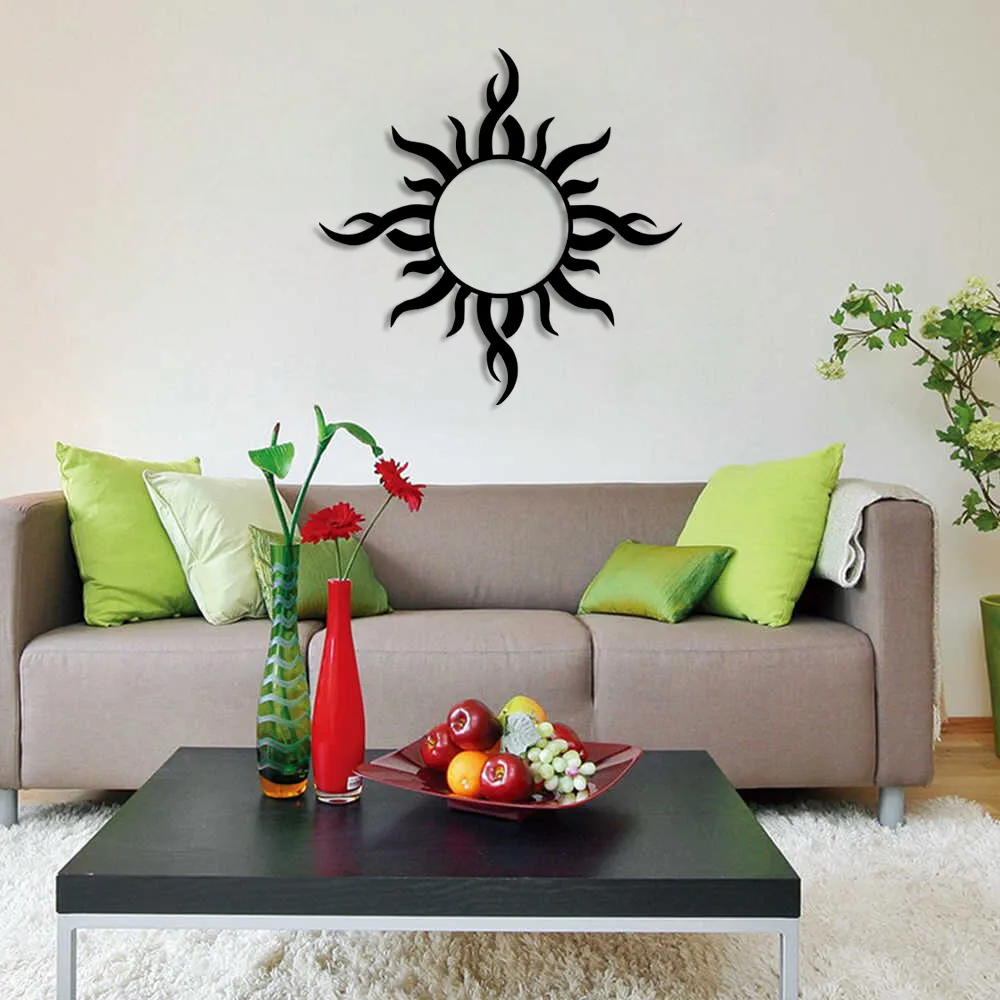 Rising Sun Wall Room Home Accessory Wooden Table 50x49cm