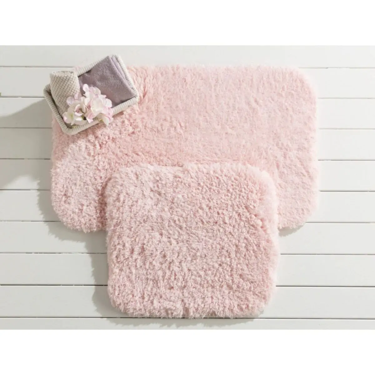 Sheep Bath Mat - Powder - 50x80 45x50 Cm Super Absorbent Floor Anti Slip Quick Drying bathroom Carpet Easy To Clean