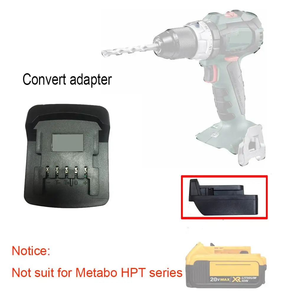 

battery converter adapter for dewalt 20V max convert to for metabo 18/20Vmax tool use