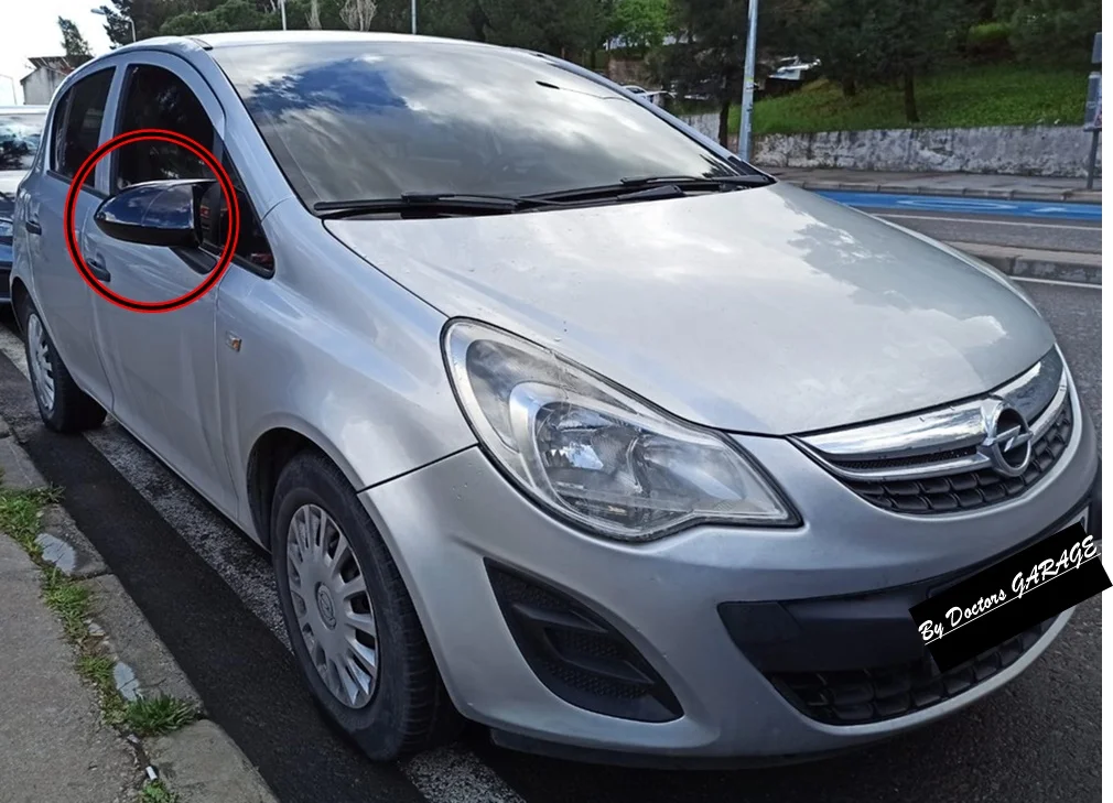 Coques de rétroviseurs pour Opel Corsa E 2014-2019, noir brillant piano, kit carrosserie, accessoires de style auto