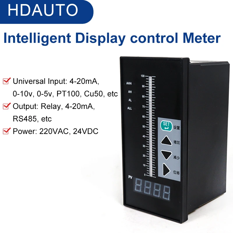 

Intelligent Light Column Meter Fire Liquid Water Level Single Loop Control Instrument Pressure Digital Display Controller