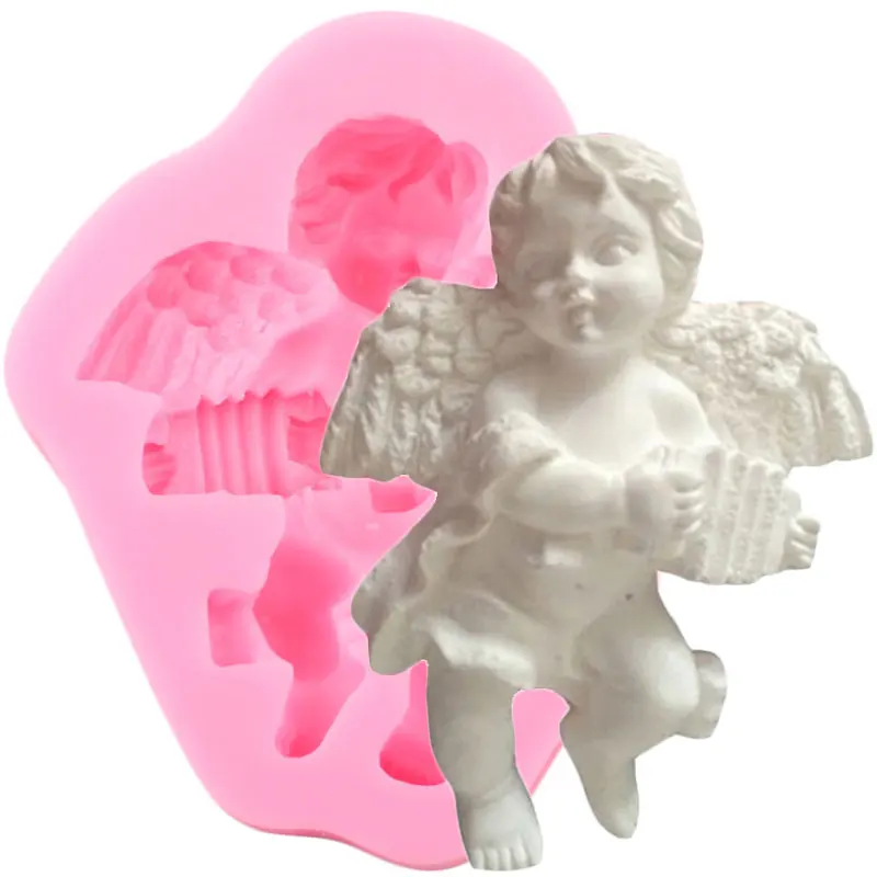 DIY Sugarcraft Angel Baby Silicone Mold Fondant Molds Cake Decorating Tools Candy Resin Clay Chocolate Gumpaste Moulds