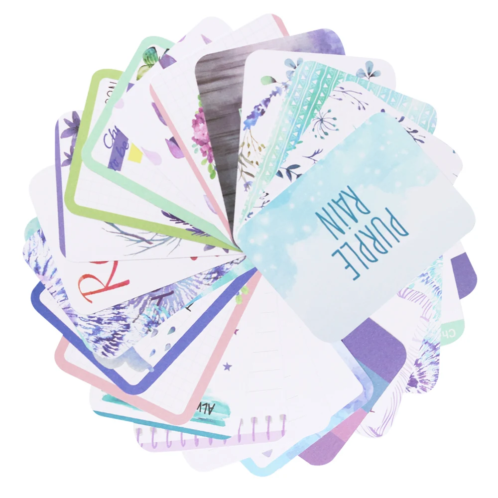 Kreatywna ścieżka karton dziennikarstwo karty dwustronny nadruk DIY rzemiosło Scrapbooking projekt Album Journal Card upiększeń