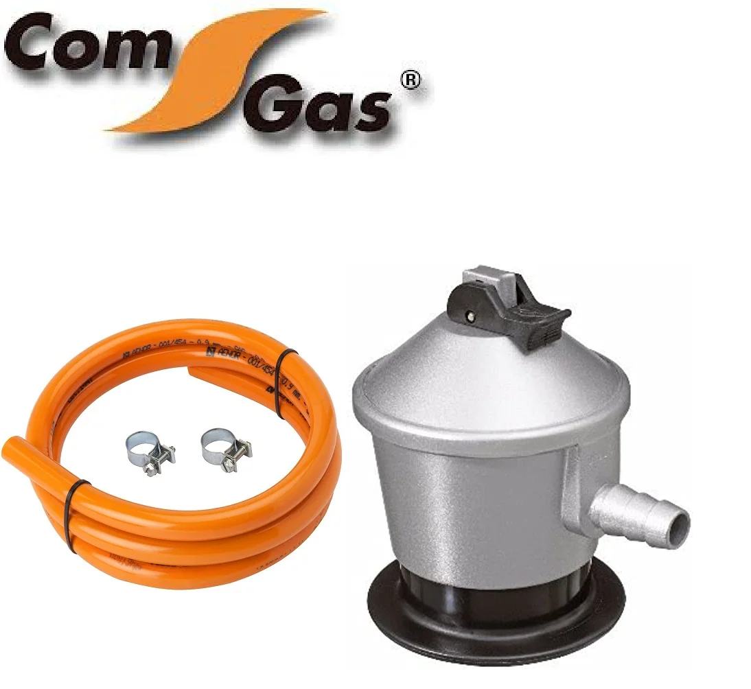 REGULADOR GAS BUTANO + GOMA 2 MT+ 2 ABRAZADERAS. ENVIO DESDE ESPAÑA