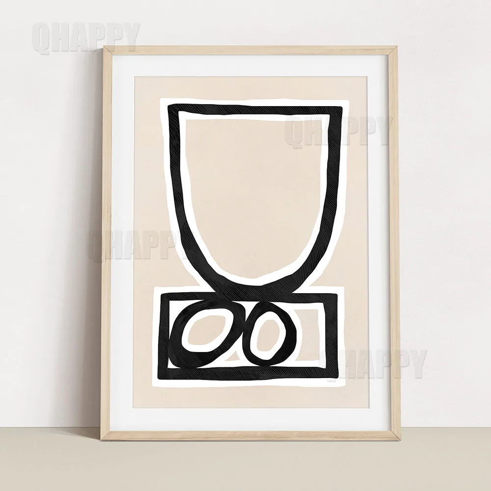 Minimalist Abstract Line Wall Art Canvas Painting Art Print Mid Century Nordic Poster Modern Picture For Livingroom Home Decor
