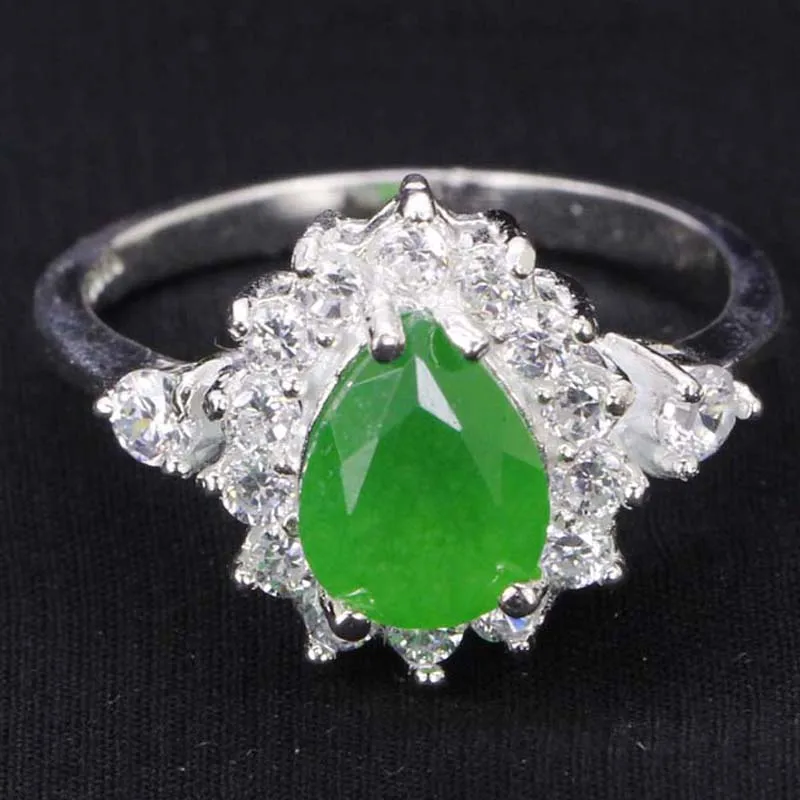 

Buy 4 Get 1 Free 19x14mm 3.7g Real Green Emerald Real Ruby Green Amethyst Blue Sapphire CZ 925 Solid Sterling Silver Rings