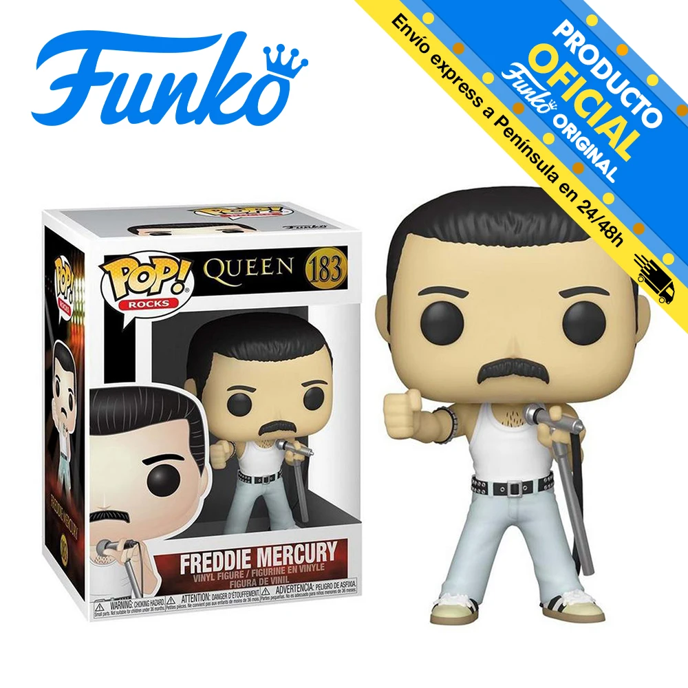 33735 FUNKO POP! Queen - Freddie Mercury (Radio Gaga), original toys, boys, girls, gift, decorative