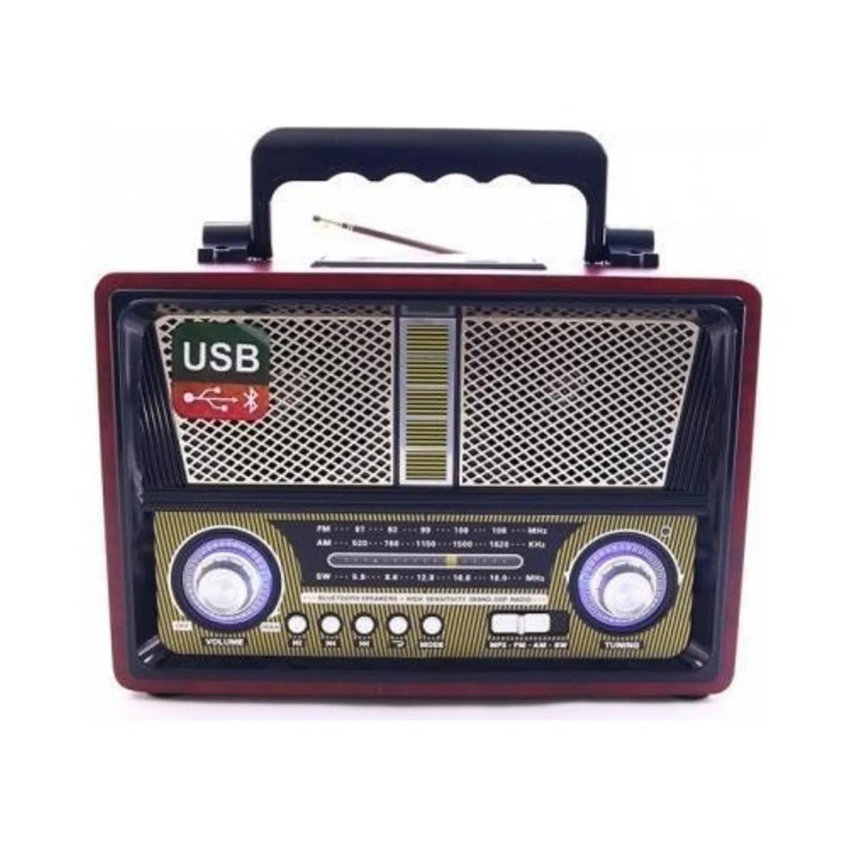 Kemai MD1800BT Retro Nostalgia Radio Bluetooth FM USB SD 439609342 Ease Of Handling And Reappearing Elegance