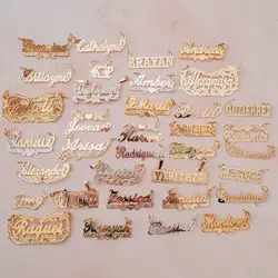Personalized Custom Name Necklace For Women 18k Gold Plated Necklace With Name For Her Jewelry  Nameplate Gift