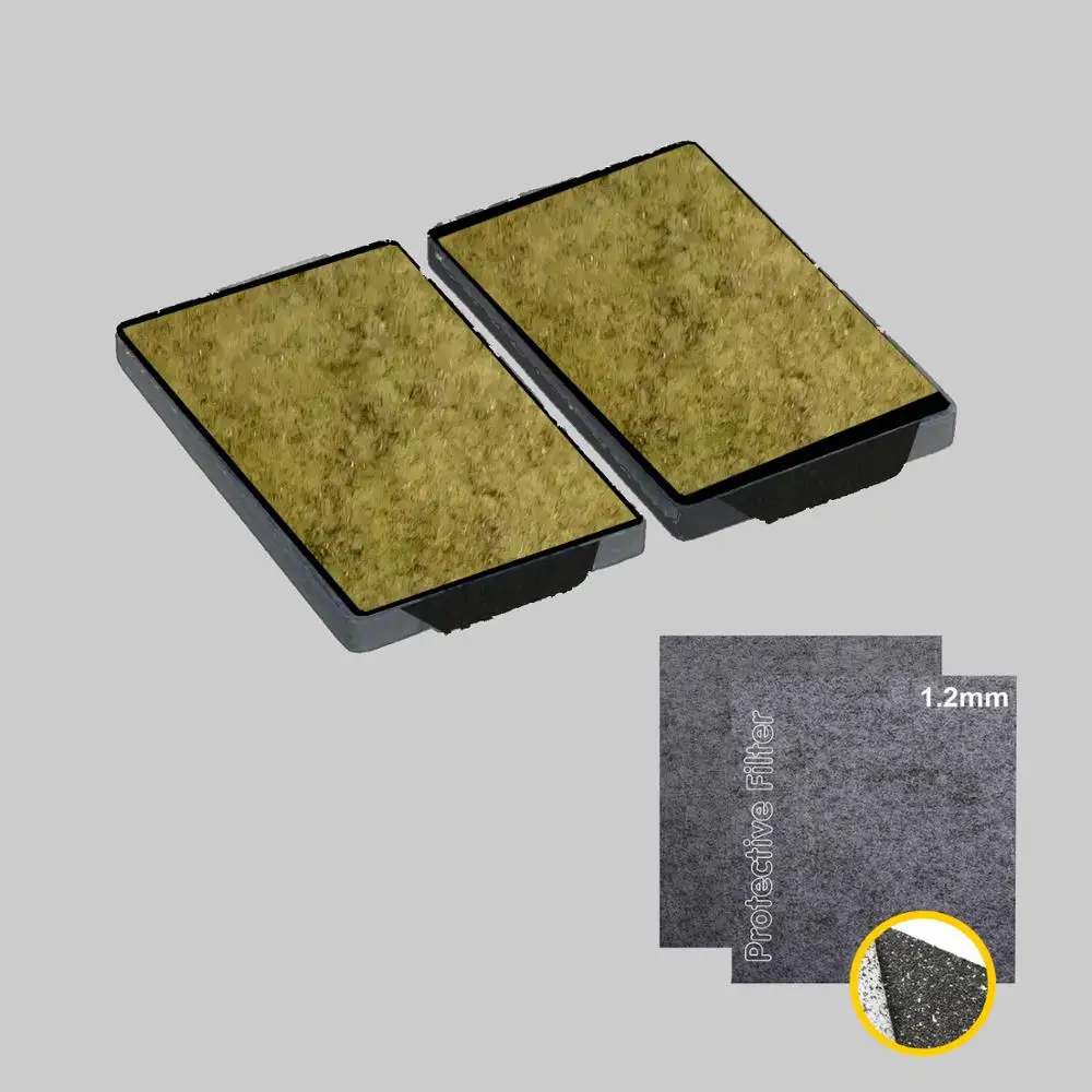 2-다양한 Miele DKF 19-1호환 추출기 후드 + 실버 이온 보호 필터용 활성 숯이 포함된 냄새 필터