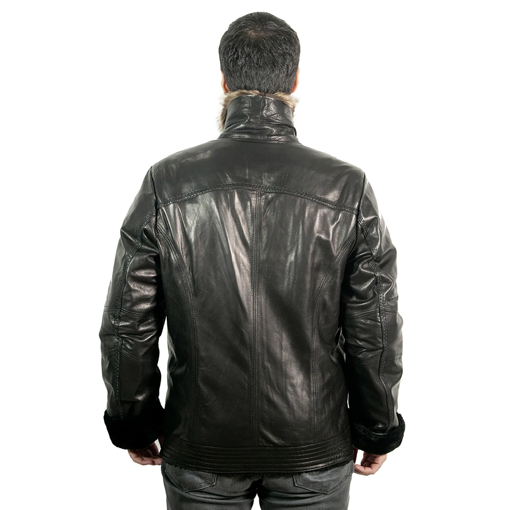 Zoramotti,Leather Jacket,Genuine Leather,Lambskin,Classic,quality,Natural Leather,Keeps,Warm