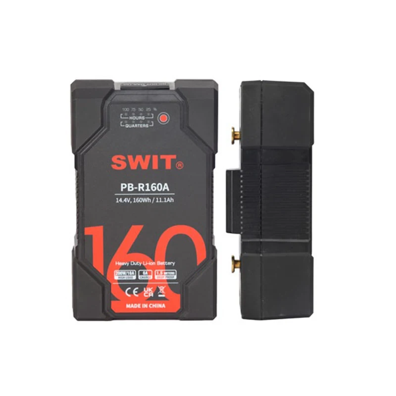 SWIT PB-R160A 160Wh Heavy Duty Gold Mount Battery, Strong 1.5m Drop Off Proof, 14.4V, 160Wh Capacity, 200W/16A Constant High Loa