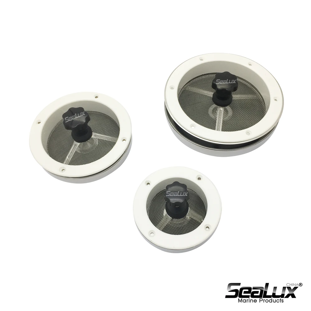 Sealux Small 117mm mushroom vent with plastic screw handle Marine Grade Stainless steel 316 for Boat Yacht