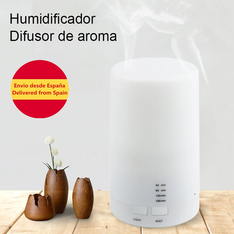 Portable USB Humidifier of essential oils, ultrasonic aromatherapy diffuser, LED humidifier, shipping from Spain