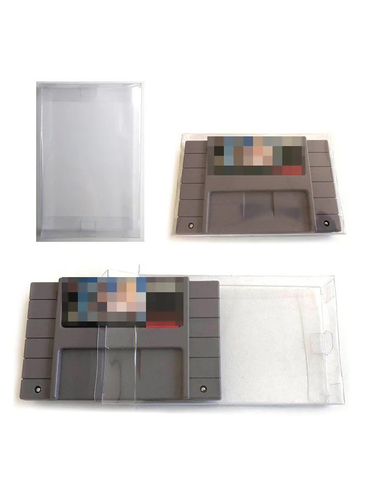 Cartucho ntsc para super nintendo cartucho, caixa protetora para snes, feito sob encomenda, capa de plástico