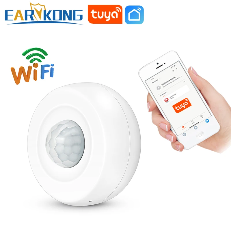 

Wifi Motion Sensor Infrared Detector PIR Movement Human Body Motion Sensor Alarm Security Burglar Alarm System IOS Android APP