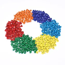 4 mm Colorful Round Eyelets Rivets Leather Craft Grommets For Repair Bag Shoes Belt Cap Scrapbooking Clothes Shoes Purse 100pcs