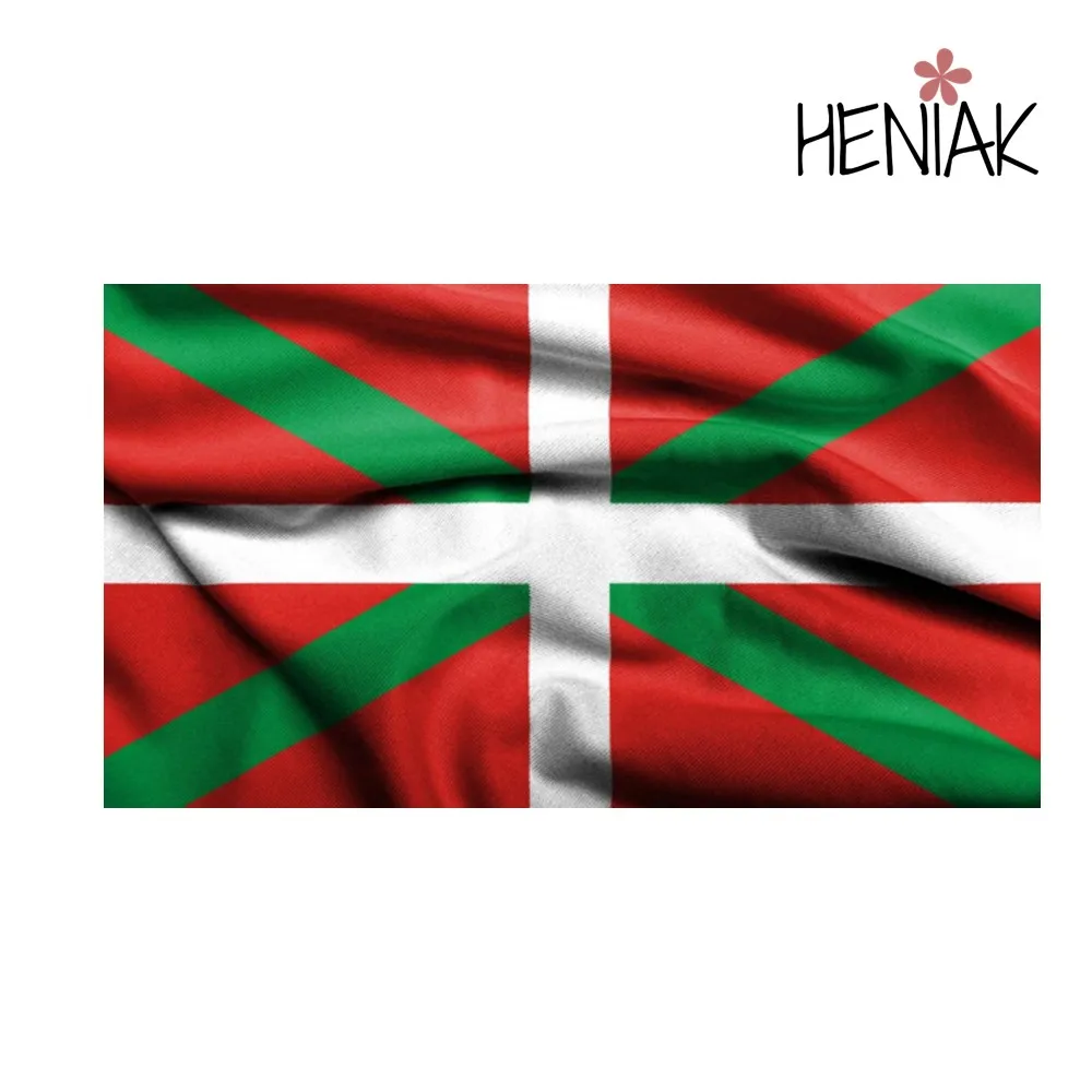 Flag Ikurriña country Basque 150 cm x 90 cm Euskadi fabric polyester decoration Green red White